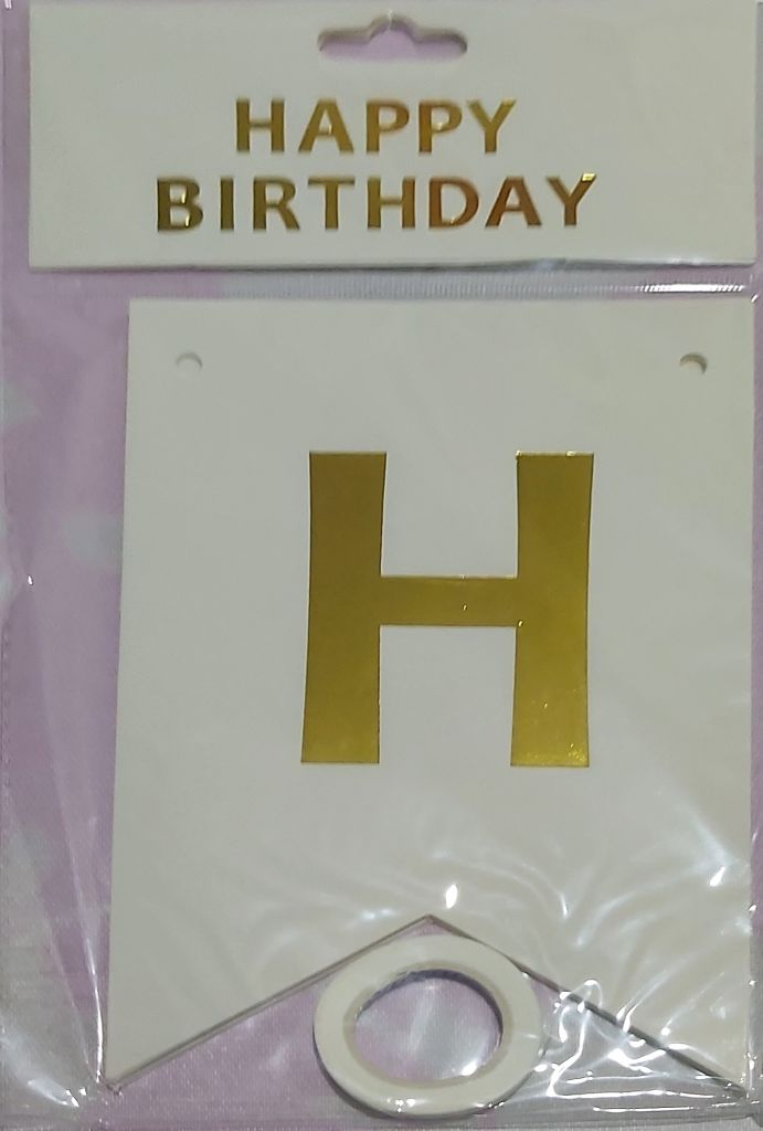 Bannière Joyeux Anniversaire Multicolore avec Lettres Dorées - الصورة 5