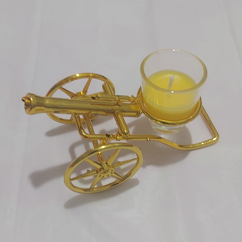 Bougeoir Décoratif en Métal - Thème Amour (Styles Canon et Tricycle)