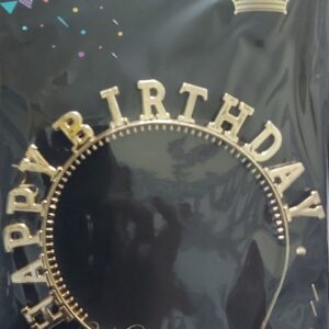 Serre-tête Tiara Scintillant 'Joyeux Anniversaire' (Options Or & Argent)